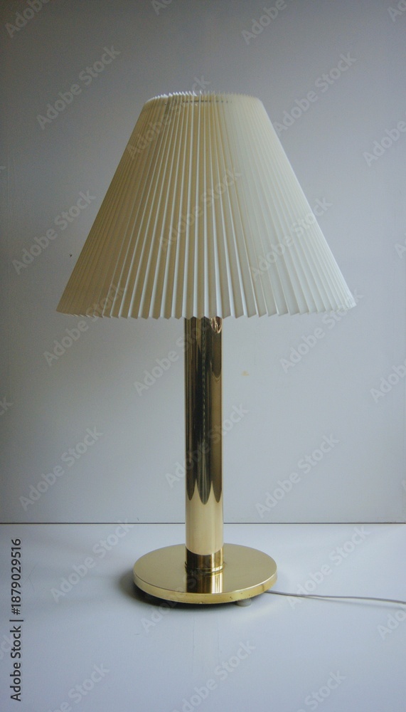 Obraz premium table lamp on a off white background