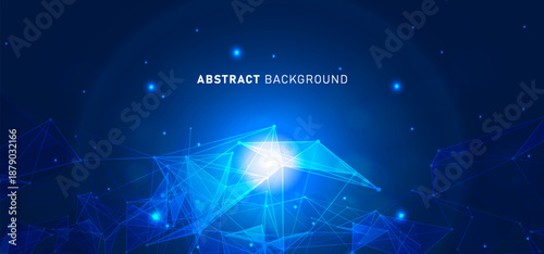 Digital technology speed connect blue green background, cyber nano information, abstract communication, innovation future tech data, internet network connection, Ai big data, line dot illustration 3d