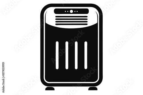 air purifier line art silhouette vector illustration