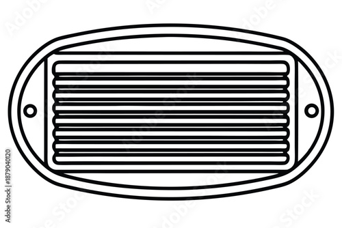 air purifier line art silhouette vector illustration