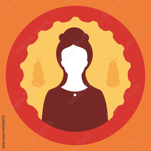 Mary biscuits silhouette vector. 