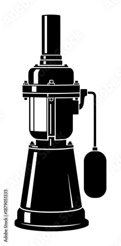Sump Pump Icon - Minimalist Vector Illustration