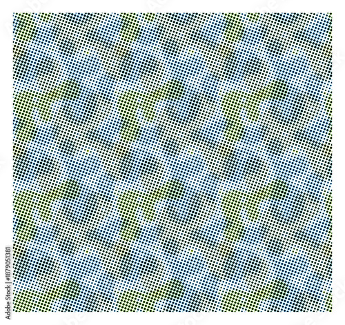 Seamless halftone blue fabric texture background with white background design featuring a light textile pattern for a textured cloth material backdrop element