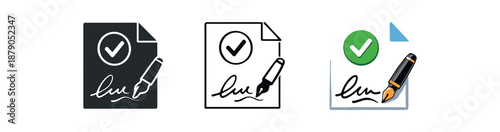 verification digital signature pen mark confirmation document approved