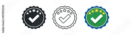 verification verified stamp digital approval round label graphic