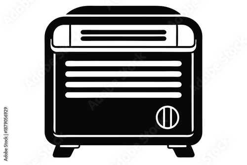 dehumidifier line art silhouette vector illustration