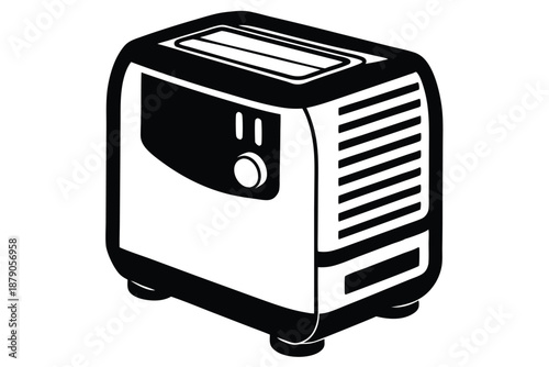 dehumidifier line art silhouette vector illustration