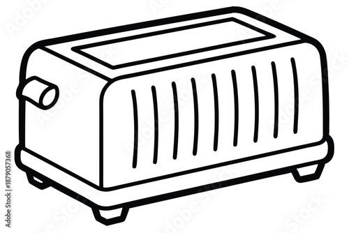 dehumidifier line art silhouette vector illustration