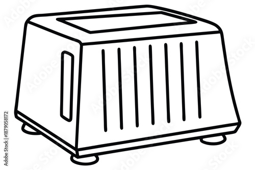 dehumidifier line art silhouette vector illustration