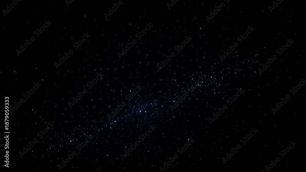 Obraz premium A stunning view of the night sky filled with countless stars and a beautiful galaxy
