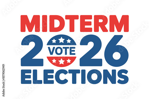 Midterm 2026 Elections Vote Graphic Promotional Poster