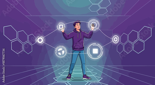 Innovations of futuristic technology and human interaction in a digital virtual world