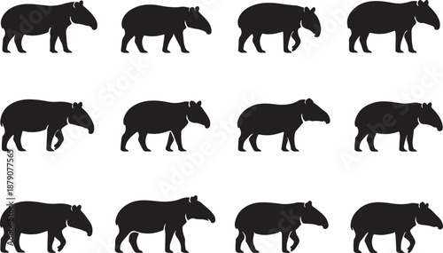 Bear Silhouette Icons