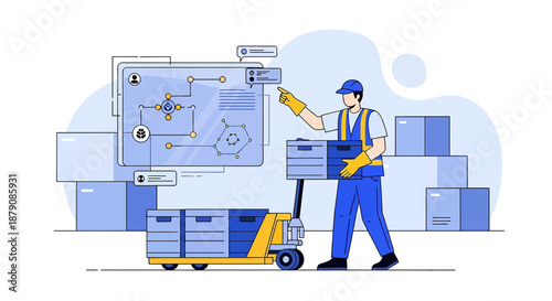 Efficient supply chain management, using augmented reality for inventory tracking and logistics