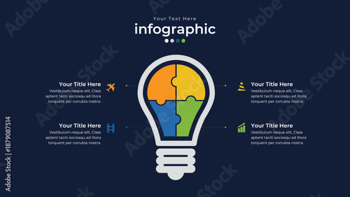 Data Visualization: An abstract infographic graphic, showcasing data in a visually appealing and organized manner, perfect for presentations.
