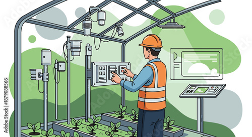 Automation in agriculture: greenhouse management with technology and skilled worker oversight