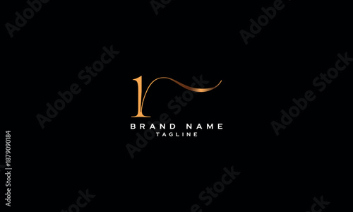 1R R1 1 AND R Abstract initial monogram letter alphabet logo design