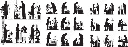 People doing botanical research