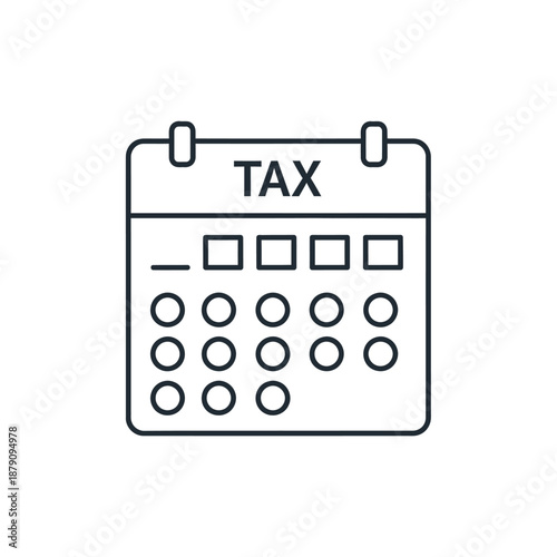 Tax Planning and Financial Management Concept with Calendar and Documents
