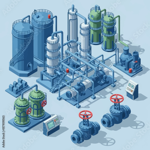 Warehouse logistics and packaging process with conveyor belts and cardboard boxes.