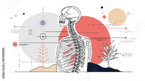 Chiropractic Design Concept Vector Art and Illustration