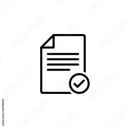 Close-up of a Digital Signature on a Document with Checkmark Icon for Verification