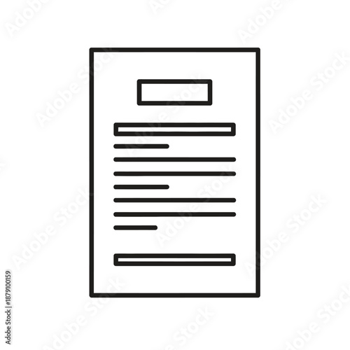 Close-Up of a Document or Form with Text and Signature on a White Background