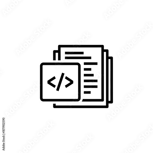 Document with Code and Digital Files for Software Development and Programming