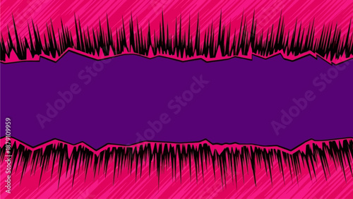 Victor sound wave visualization with purple and pink gradient illustration