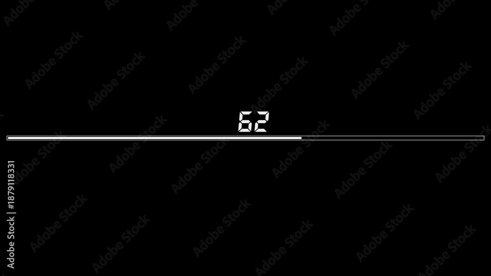 custom made wallpaper toronto digitalWhite loading bar with number 14 displayed on black background 4k animation alpha channel Keywords: loading bar, progress bar, loading, progress, bar, indicator, percentage, download, upload