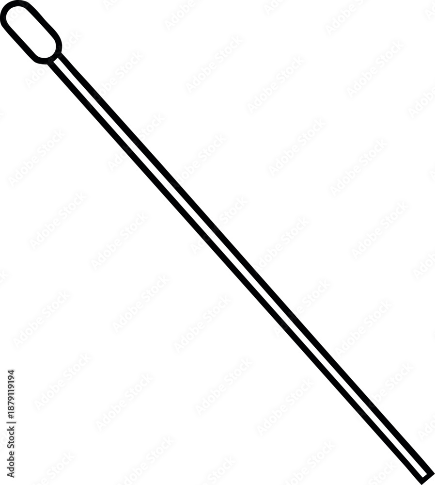 Obraz premium Straight Stirring Rod Icon for Lab Use
