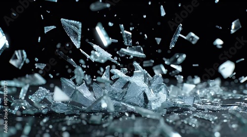 Glass Shattering and Breaking Towards Camera VFX Video.