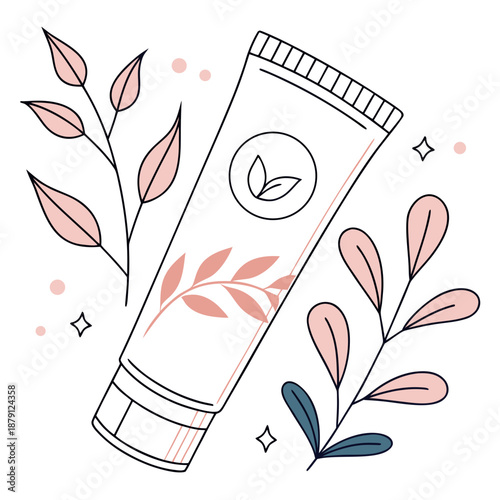 Face Wash Vector Illustration