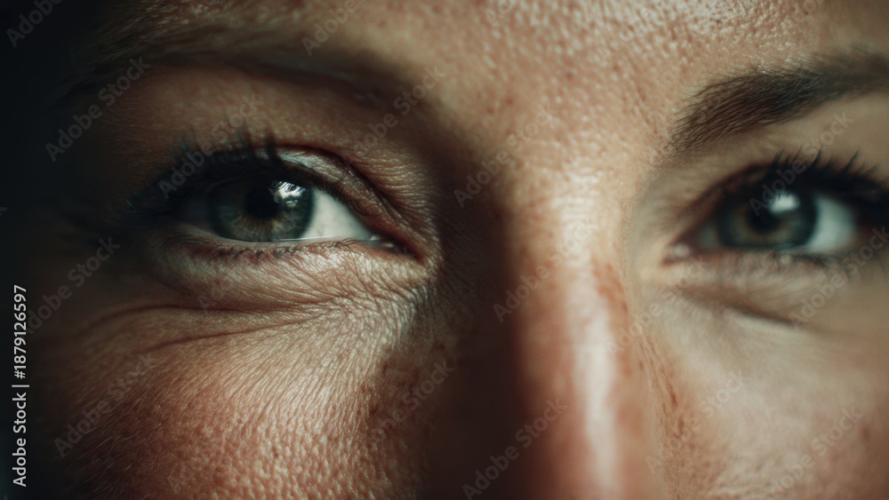 Fototapeta premium Close-up of Woman's Eyes and Face