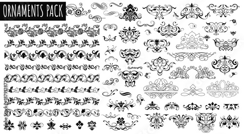 Ornamental Elegance: A curated selection of decorative ornaments, meticulously designed with intricate details and timeless charm, evoking a sense of classic sophistication.