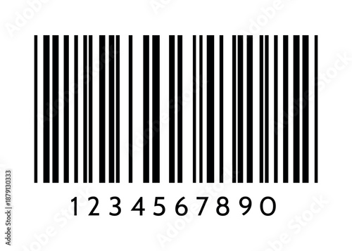 Barcode isolated. Code stripes sticker, Barcode labels. Simple fake bar code, Bar code for web design, product distribution icon