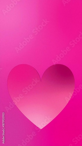 3D minimalist pink valentine background