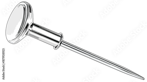 Professional Pushpin Clipart Vector Art with Outline for Creative Projects