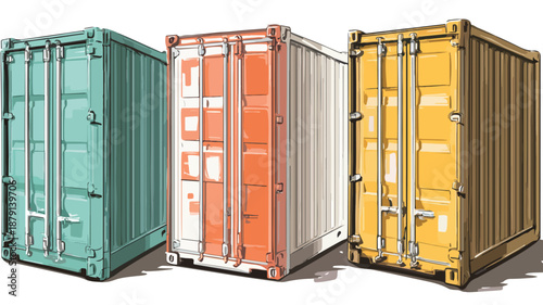 Versatile Storage Containers Clipart Vector Art for Illustration Projects
