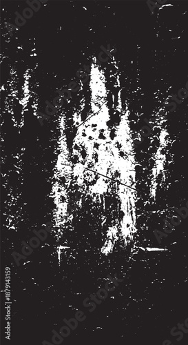 Moonlit forest statue emerging from dark shadows in a mysterious night scene.