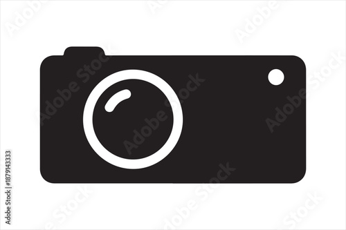 Classic camera silhouette Vector