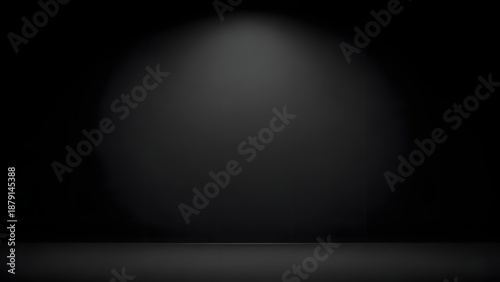 dark gray sphere on black background.