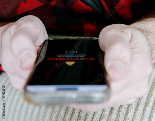 Картината върху платно Scammer Sends SMS 2FA Intercept Scam Smishing Attempt Through OTP Code - Cyberse