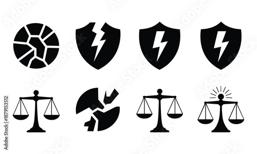 Symbolic representations of strength, protection, and justice