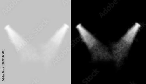 Bild auf Leinwand Stage illuminated by spotlights