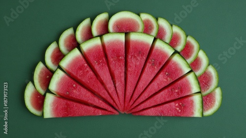 celebrating national watermelon day with vibrant watermelon slice art  