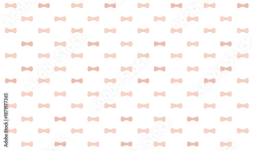 色んな柄のレトロなピンクのリボンが並ぶ模様