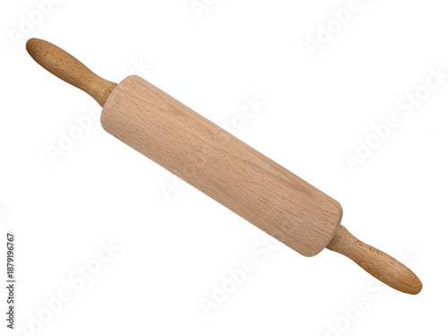 фотографія Wooden rolling pin isolated