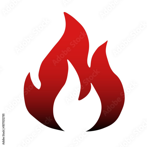 火のピクトグラムアイコン Fire pictogram icon