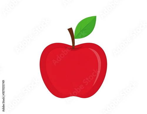Red apple fruit graphic
